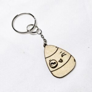 Cut Candy Corn Keychain