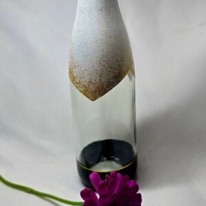 Vase/Candle holder Glass bottle