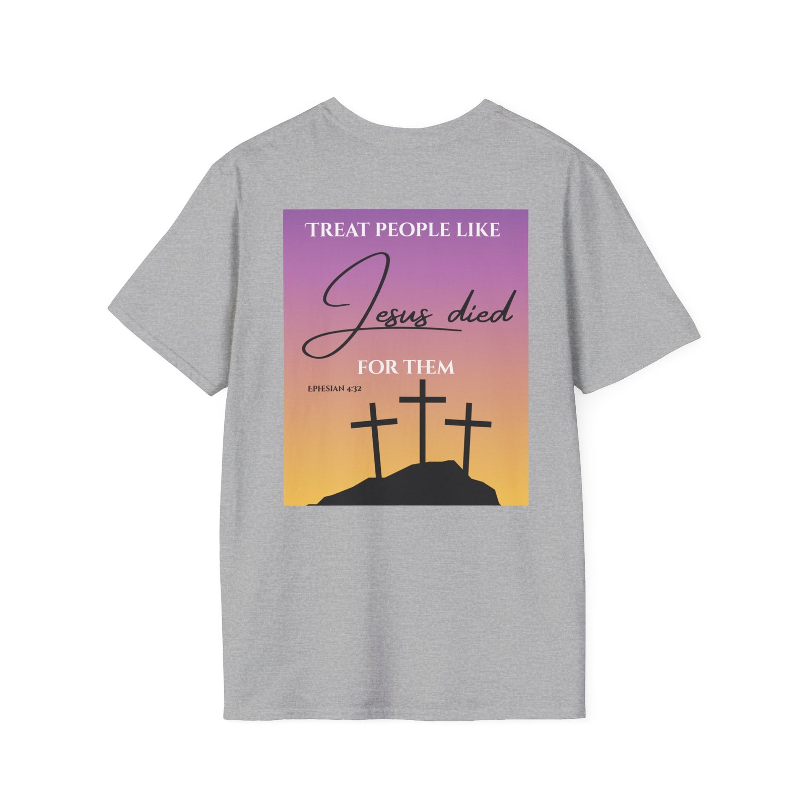 Jesus Died For Them T-Shirt | Christian Cross Sunset Design - Image 14