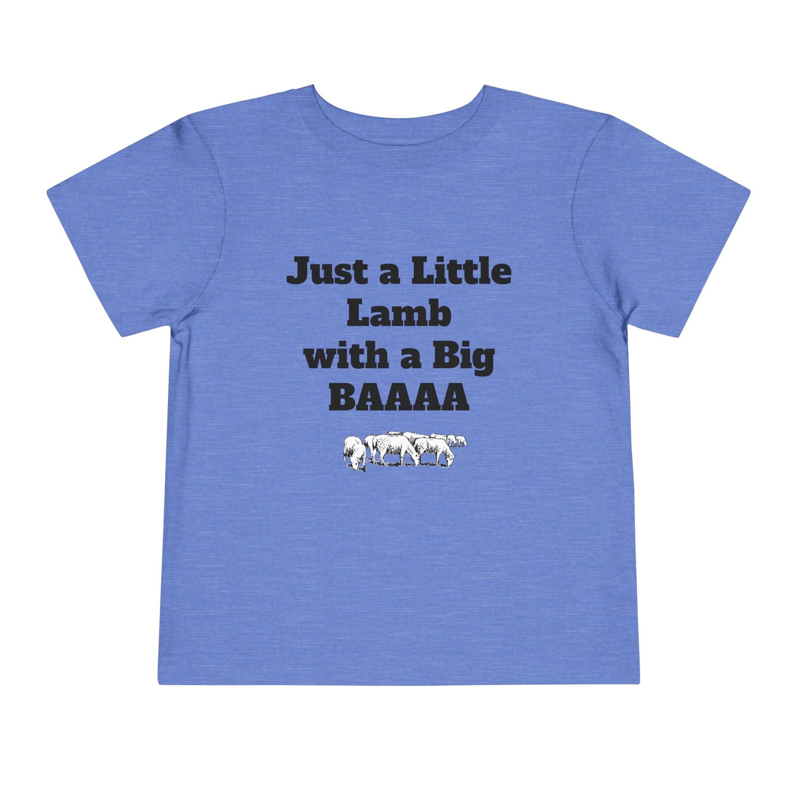 Just a Little Lamb with a Big BAAAA Toddler Tee | Cute Lamb Saying Shirt - Image 5