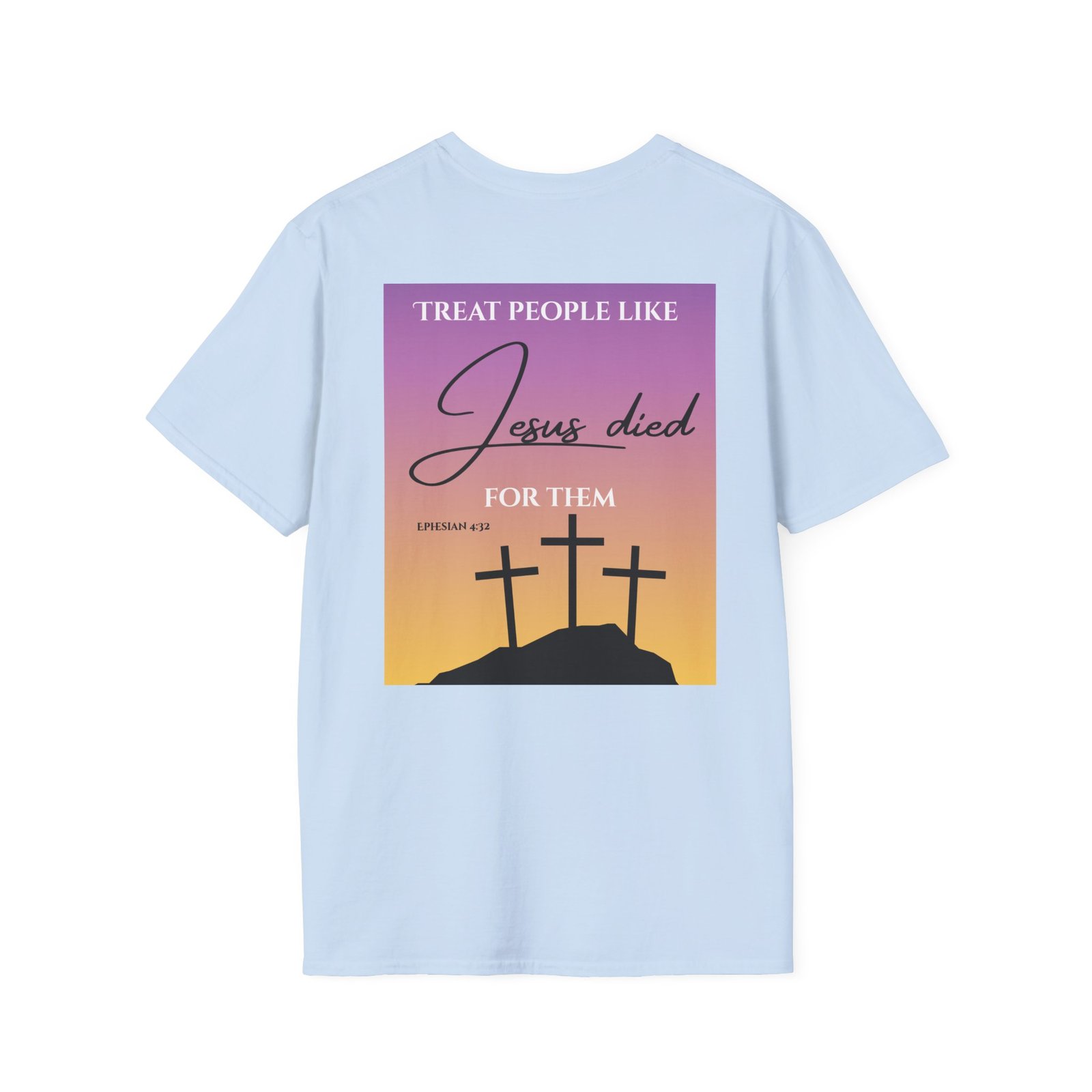 Jesus Died For Them T-Shirt | Christian Cross Sunset Design - Image 42