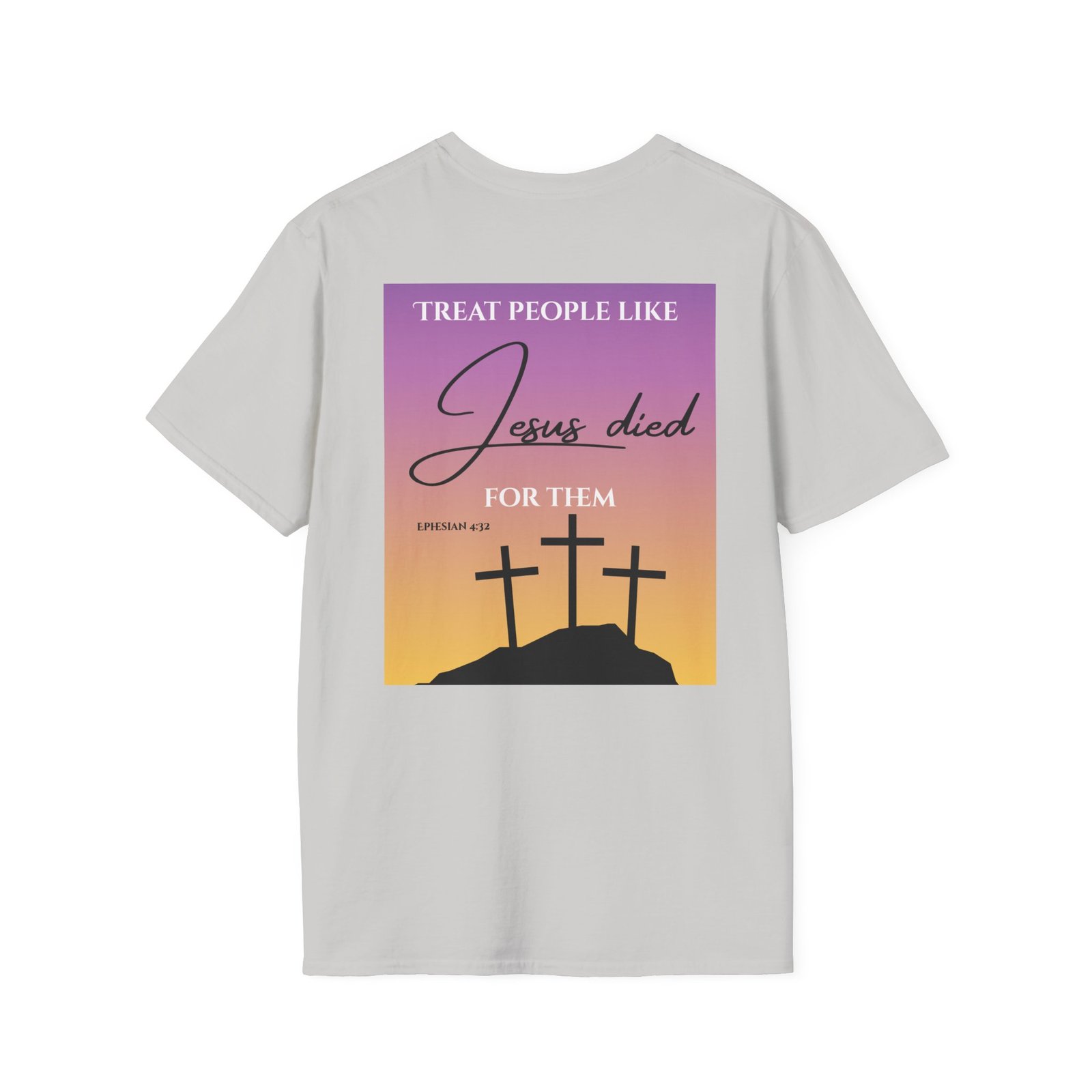 Jesus Died For Them T-Shirt | Christian Cross Sunset Design - Image 10