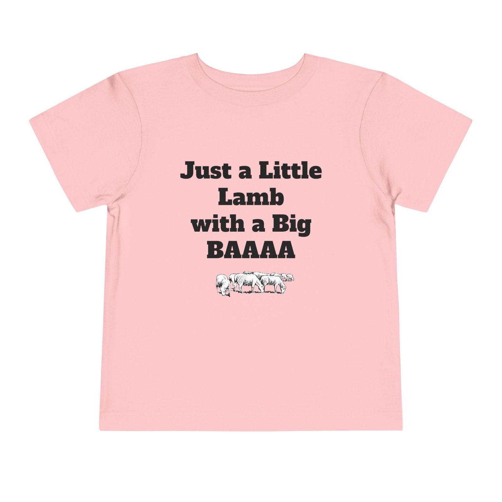Just a Little Lamb with a Big BAAAA Toddler Tee | Cute Lamb Saying Shirt - Image 9