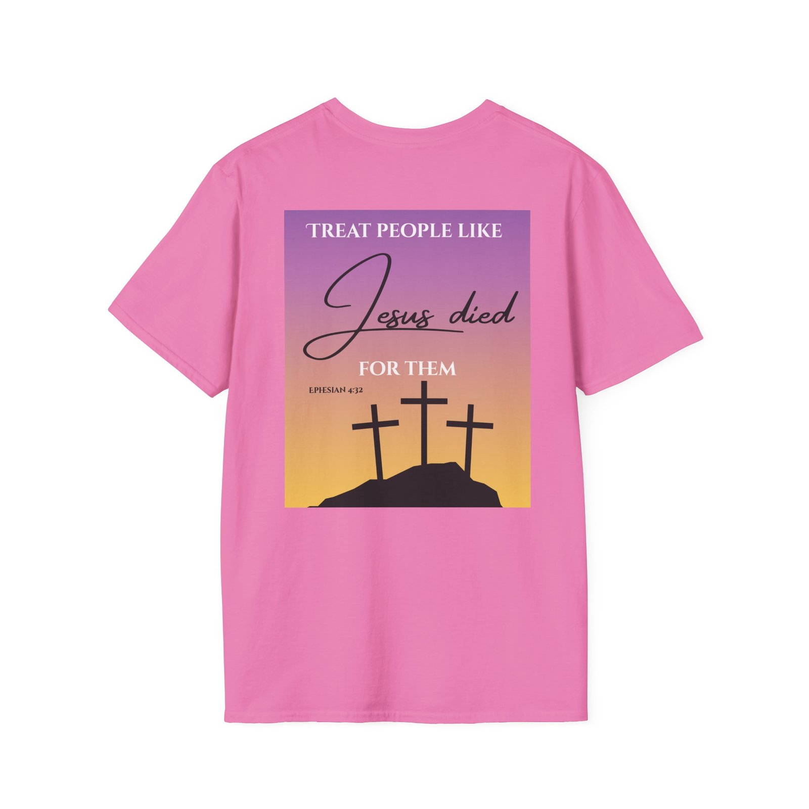Jesus Died For Them T-Shirt | Christian Cross Sunset Design - Image 62