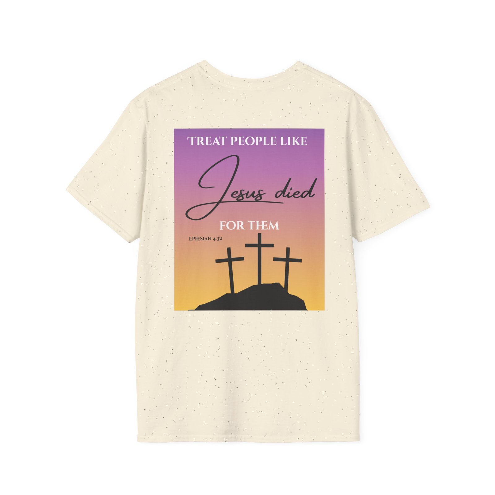 Jesus Died For Them T-Shirt | Christian Cross Sunset Design - Image 18