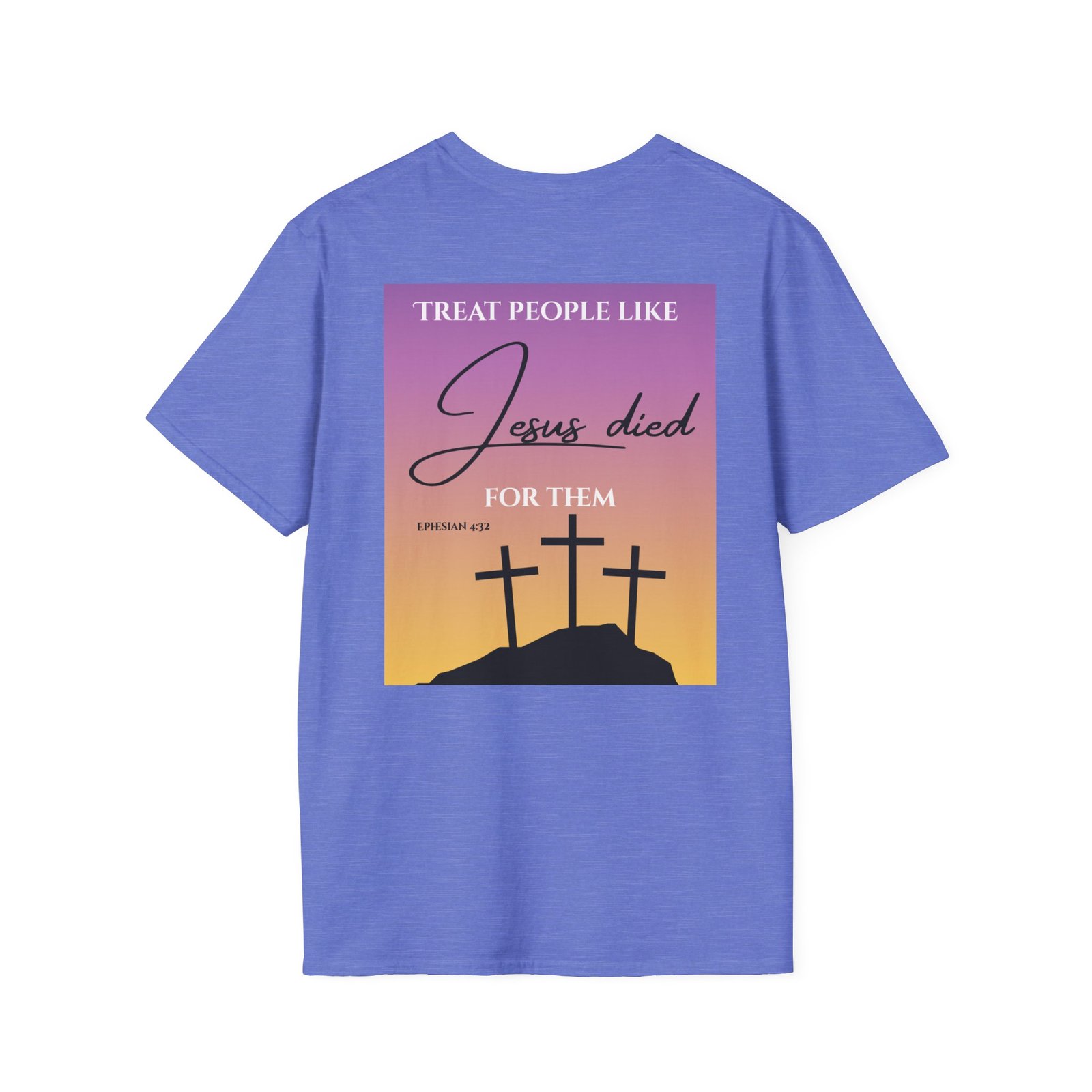 Jesus Died For Them T-Shirt | Christian Cross Sunset Design - Image 46